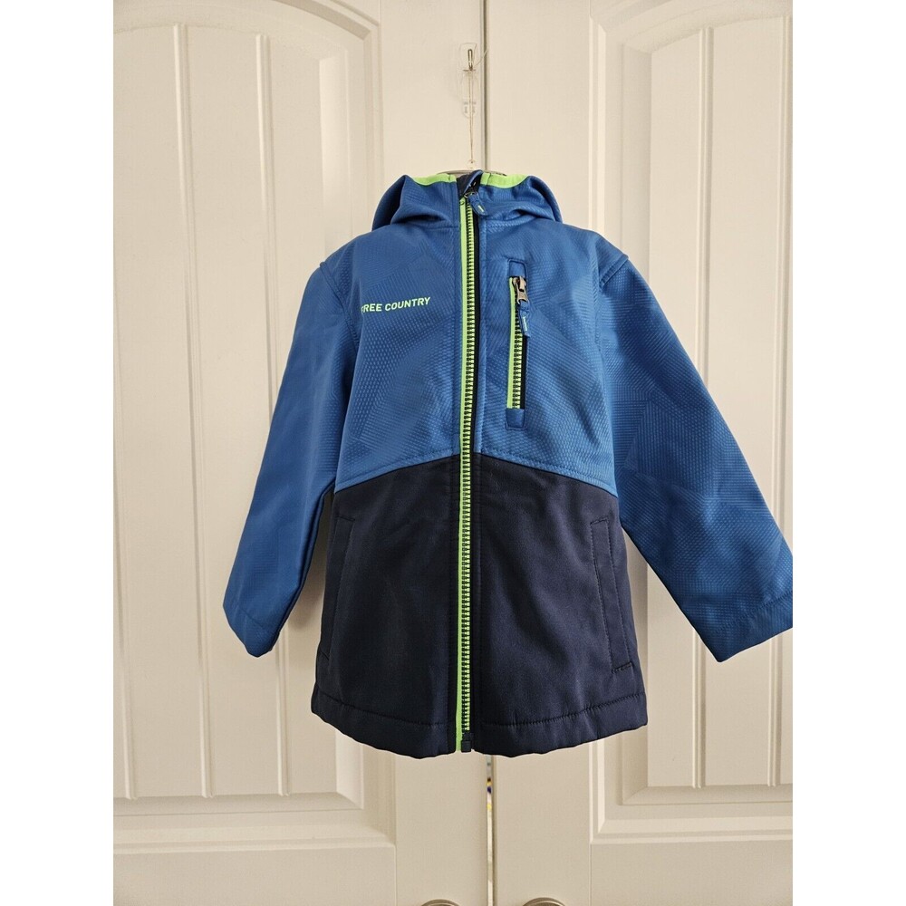 Free Country Blue And Green Boys Jacket Size 4